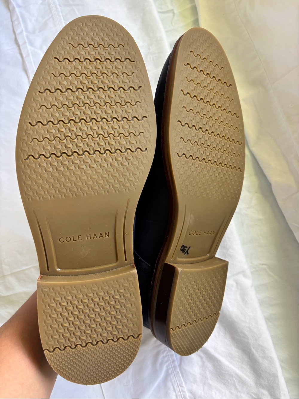 Men's Cole Haan Plain Toe Oxford Shoes Color Midnight Moon Size 12 M Made USA - Picture 5 of 5